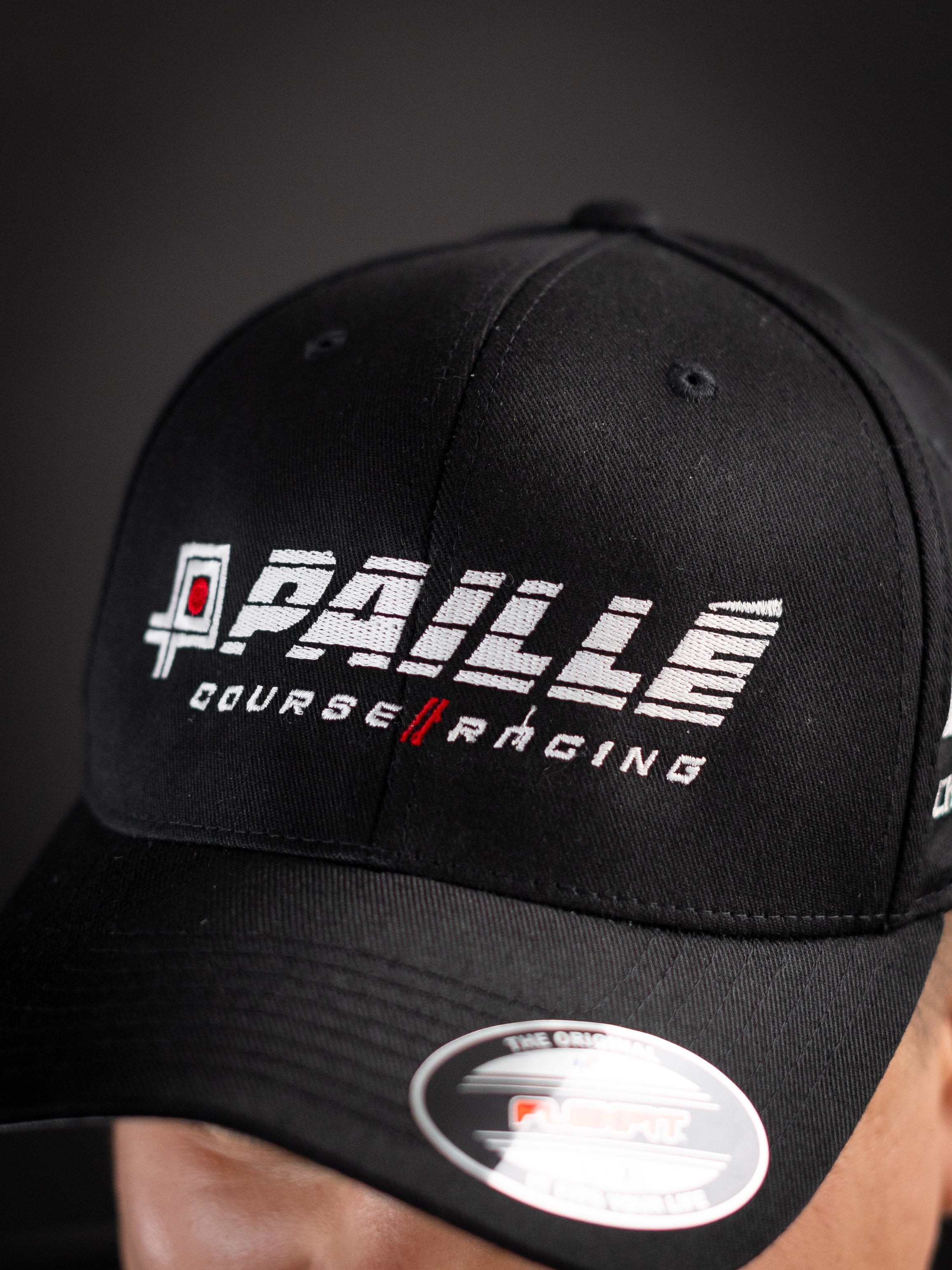Chapeau de course NASCAR Chevrolet noir et rouge Chapeau de course NASCAR Chevrolet noir et rouge